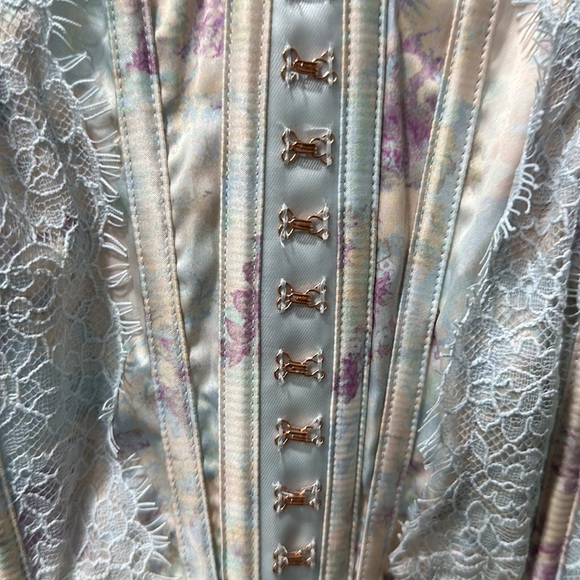 Light blue lightly used Victoria’s Secret bustiers, medium dd - Picture 2 of 4